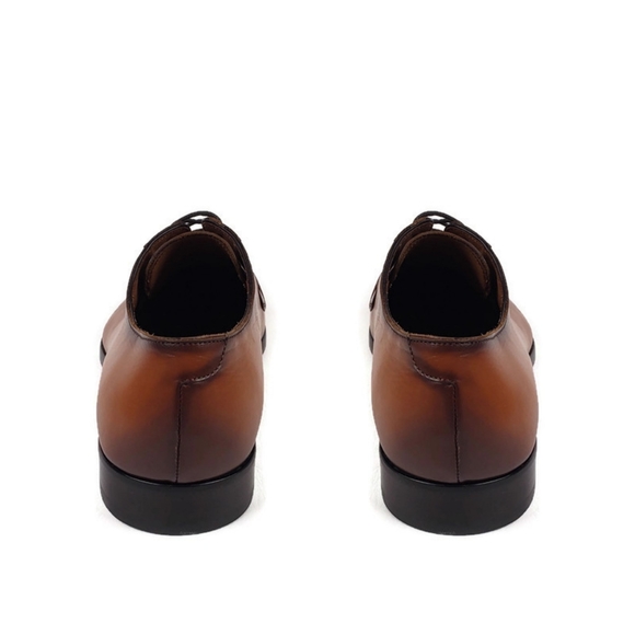 Antonio Maurizi Burnished Plain Toe Derby Shoe 9 - Picture 7 of 12